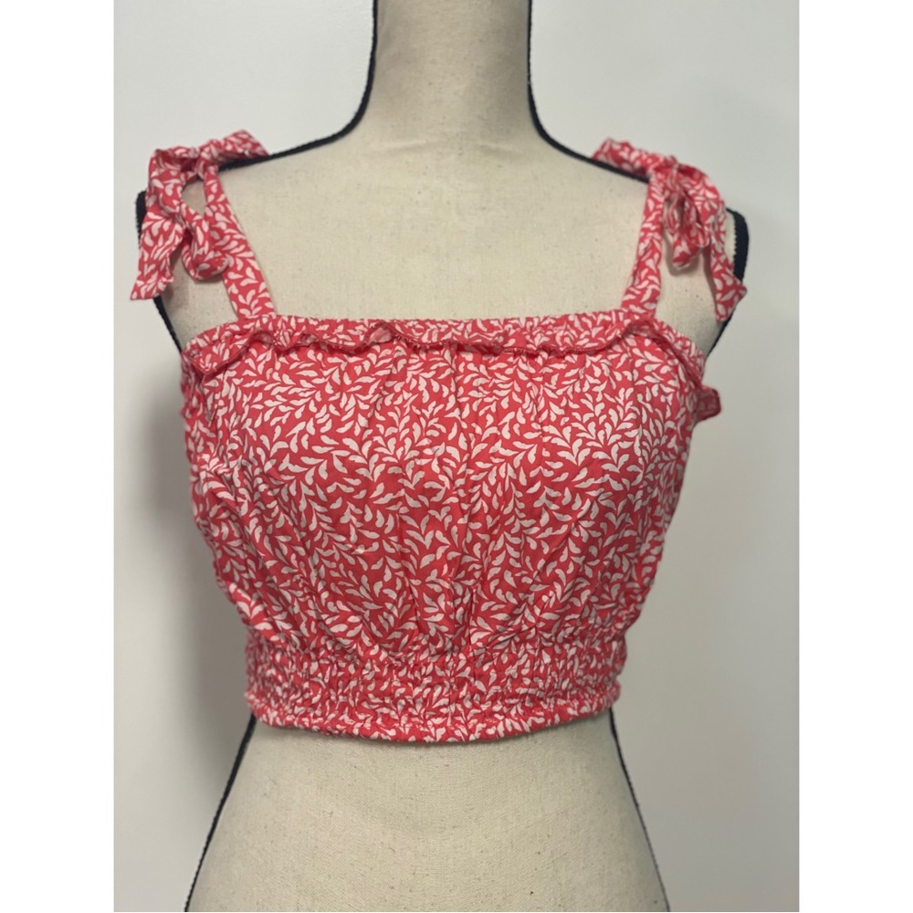 NWT Kiwi & Punch Miami Smocked Crop Tank Top Size L